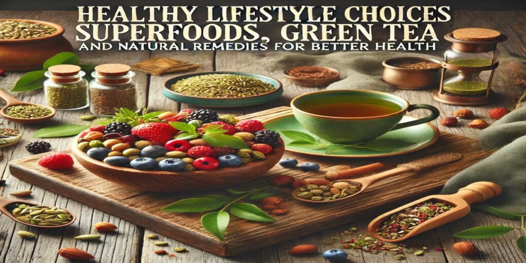 Healthy Lifestyle Choices: Superfoods, Green Tea, and Natural Remedies for Better Health