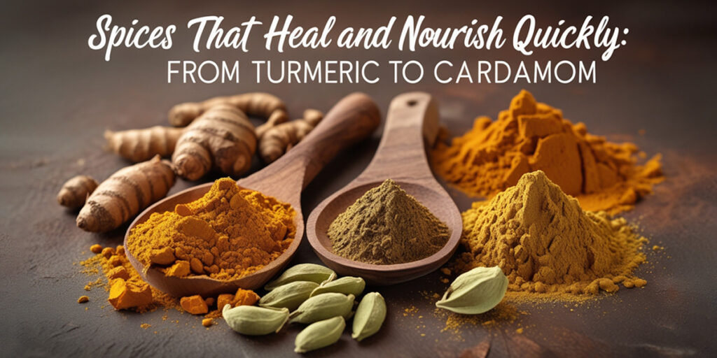 Spices That Heal and Nourish Quickly: From Turmeric to Cardamom