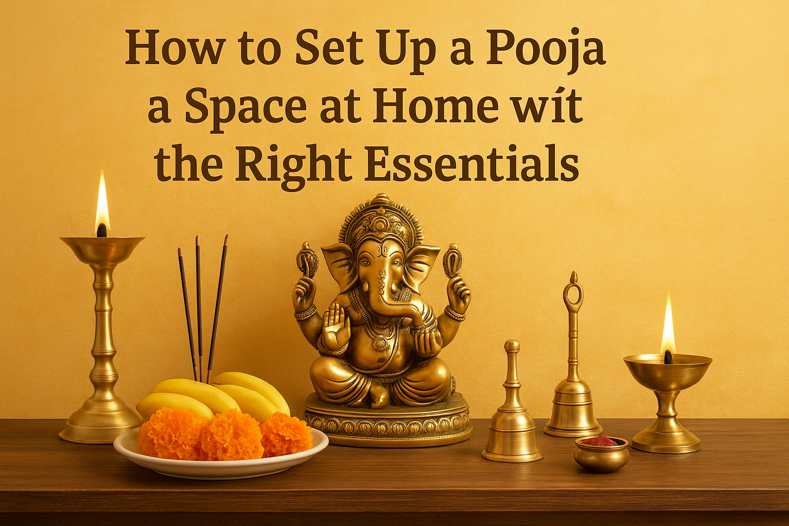 How to Set Up a Pooja Space at Home with the Right Essentials