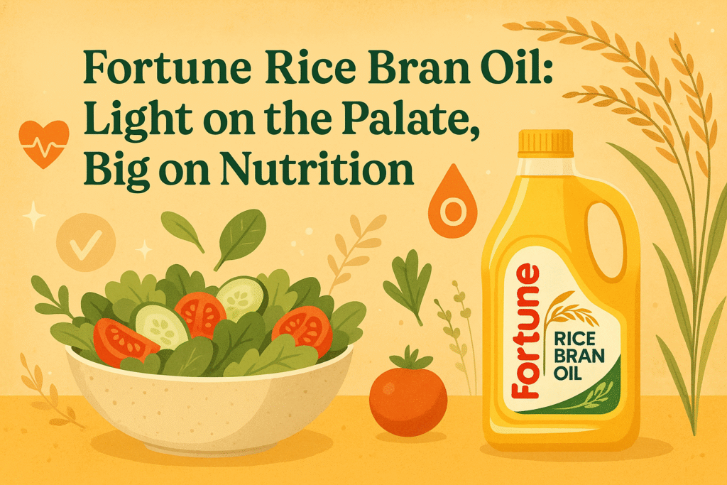 Fortune Rice Bran Oil: Light on the Palate, Big on Nutrition