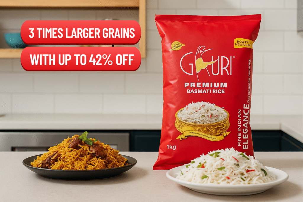 Gauri Premium Basmati Rice Price in 2025: Three Times Larger Grains
