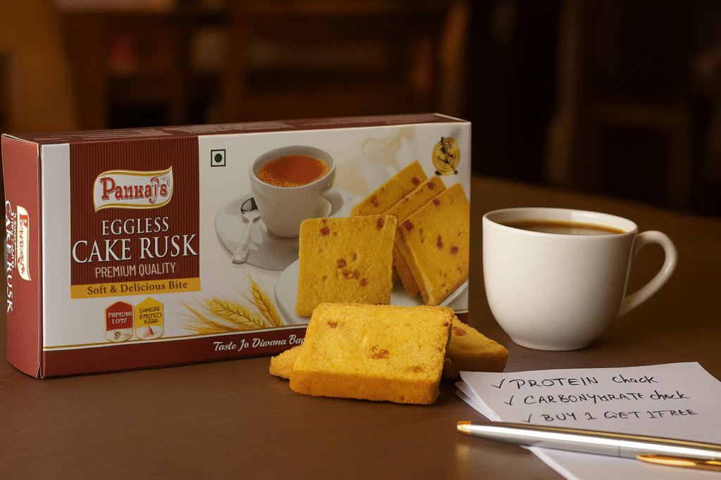 Crunchy Comfort: Pankaj Eggless Cake Rusk and Its Health Considerations