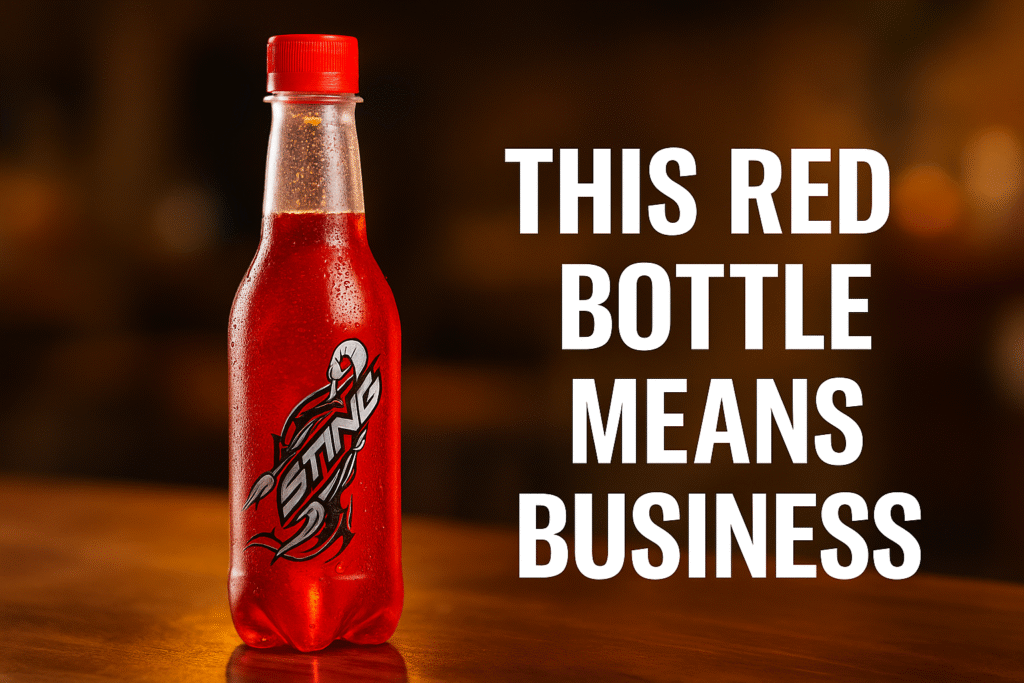 This Red Bottle Means Business – Enter Sting Energy