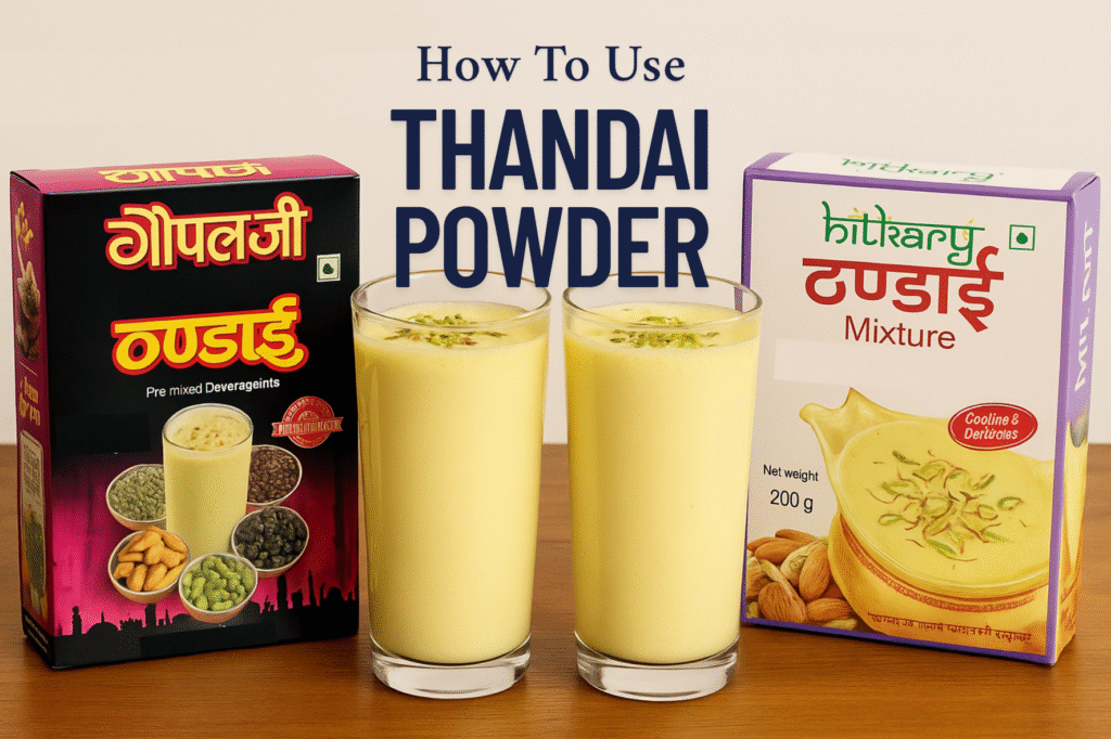 How to Use Thandai Powder: Featuring Gopal Ji Thandai & Hitkari Thandai
