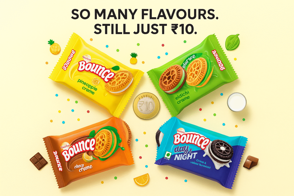 So Many Flavours, Just ₹10 Each: Sunfeast Bounce Crème Is the Ultimate Budget Treat