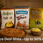 Desi Ghee at Up to 50% Discount: Featuring Prabhas, Teen Baan Cow, & Teen Baan Desi Ghee