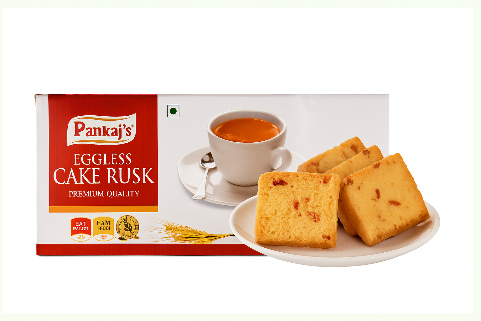 pankaj eggless cake rusk
