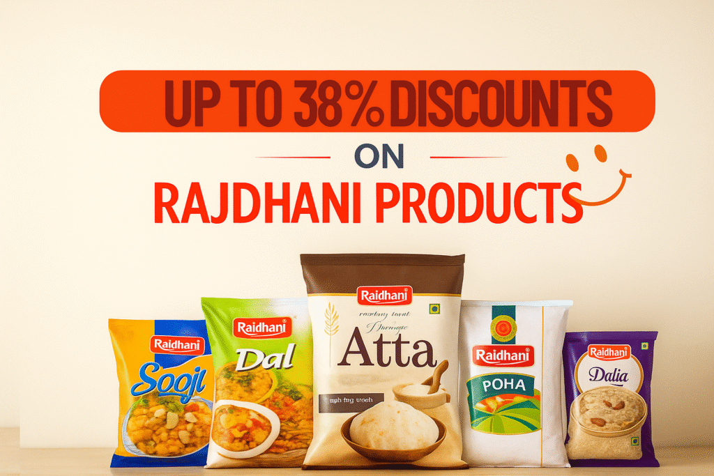 Rajdhani Products Up to 38% Off: Rajdhani Atta 10Kg Price Will Shock You