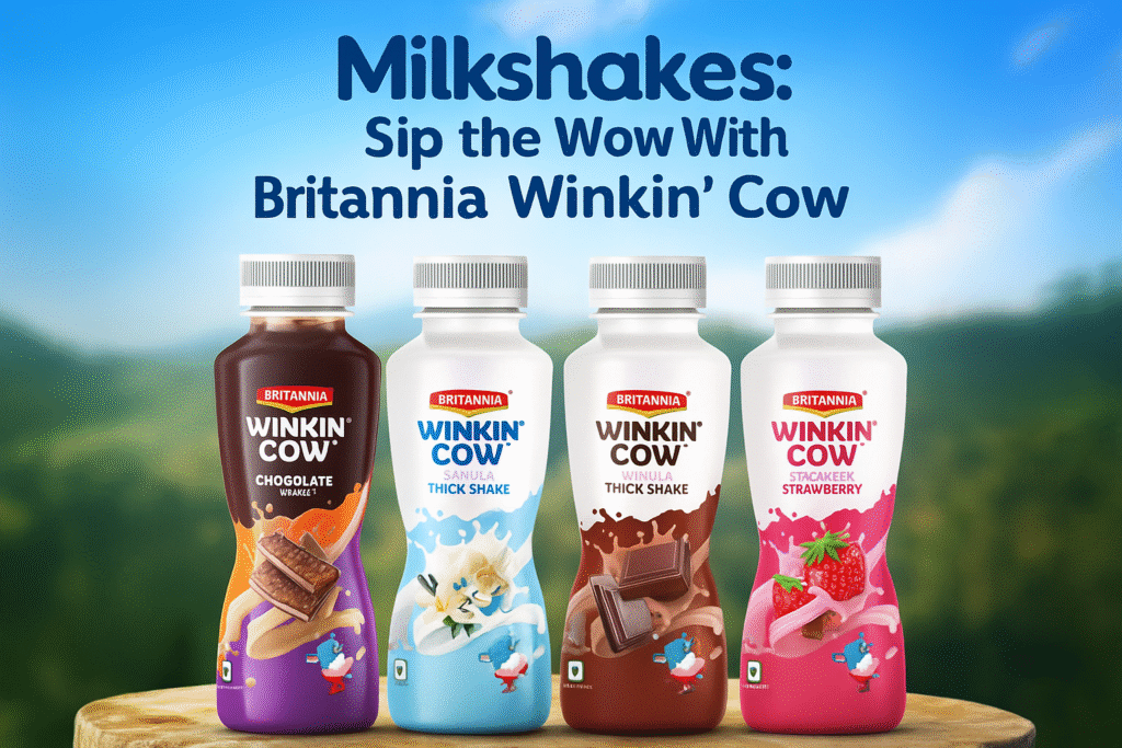 Britannia Winkin’ Cow Shakes: Refreshment in a 180 ml Bottle