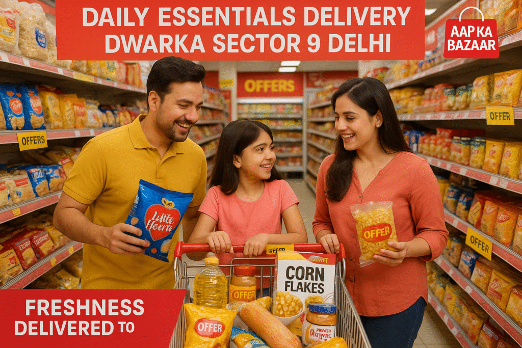 Daily Essentials Delivery Dwarka Sector 9 Delhi