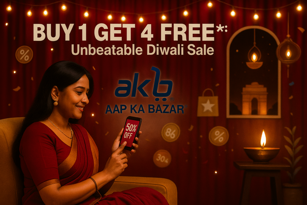 Diwali Sale in Delhi: Monthly Grocery, Cosmetics & Gifts Buy 1 Get 4 Free