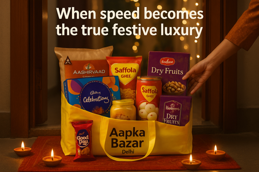 Instant grocery delivery in Delhi