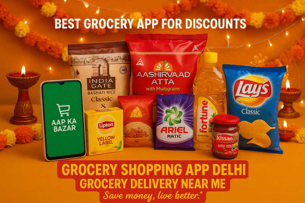 10 mins grocery delivery app Delhi