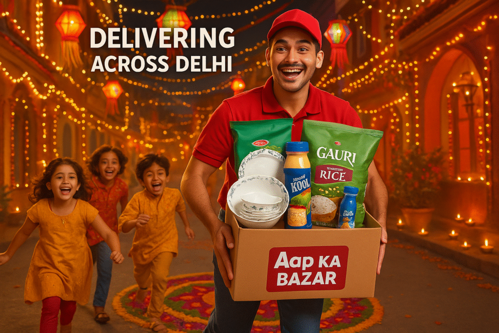 10 mins grocery delivery Delhi