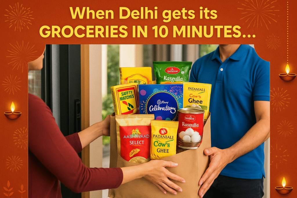 Ultra fast grocery delivery Delhi