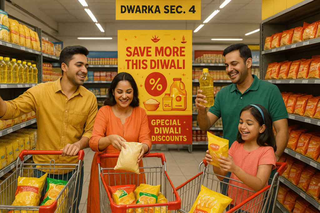 budget grocery store in Dwarka Sector 4