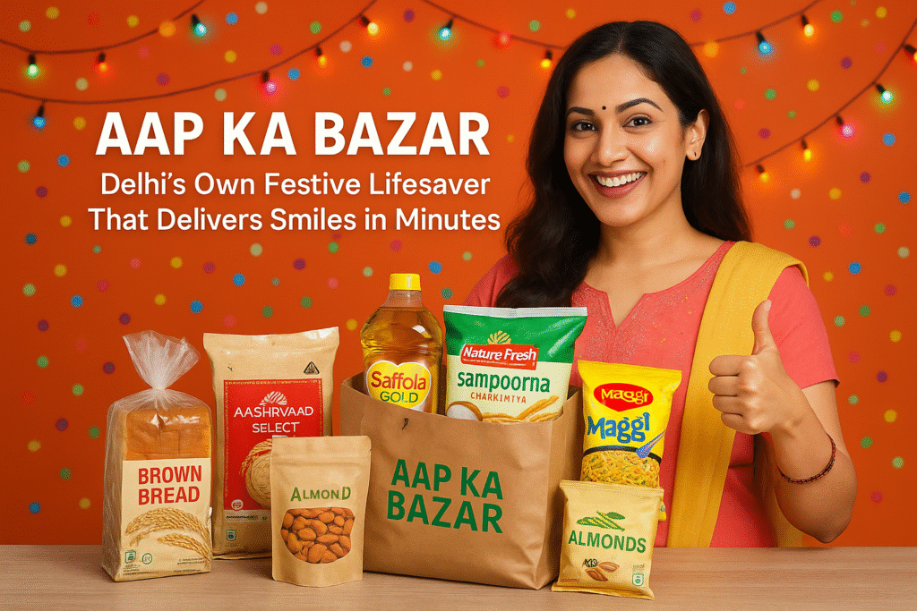 Aap Ka Bazar – Delhi’s Own Festive Lifesaver That Delivers Smiles in Minutes