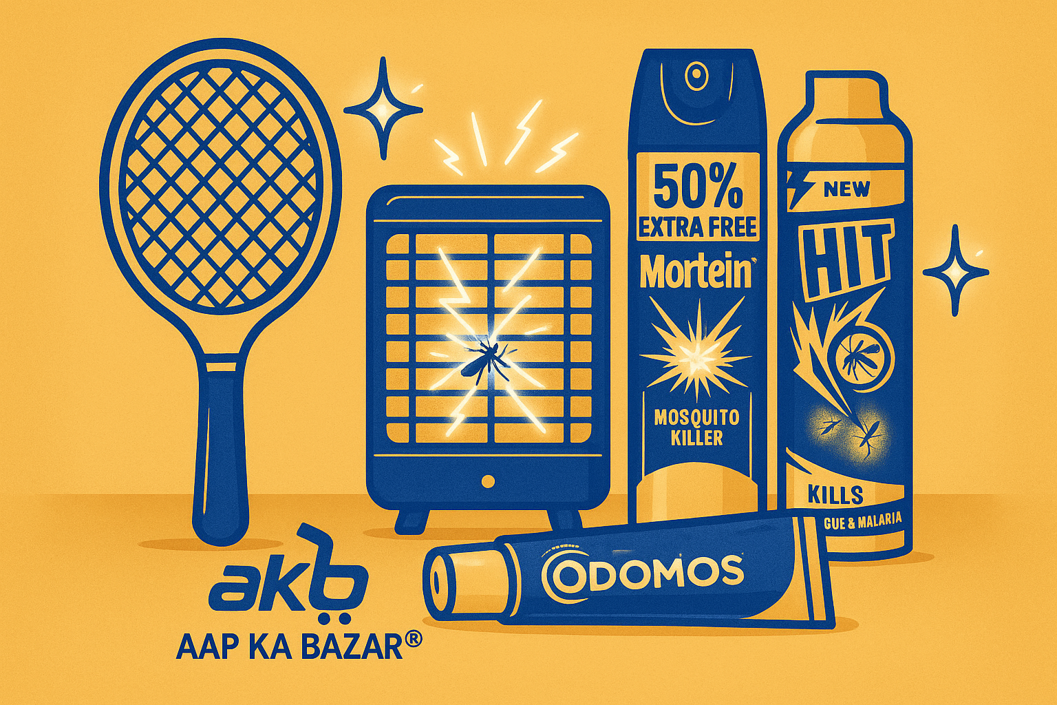 mosquito killer racket and other items