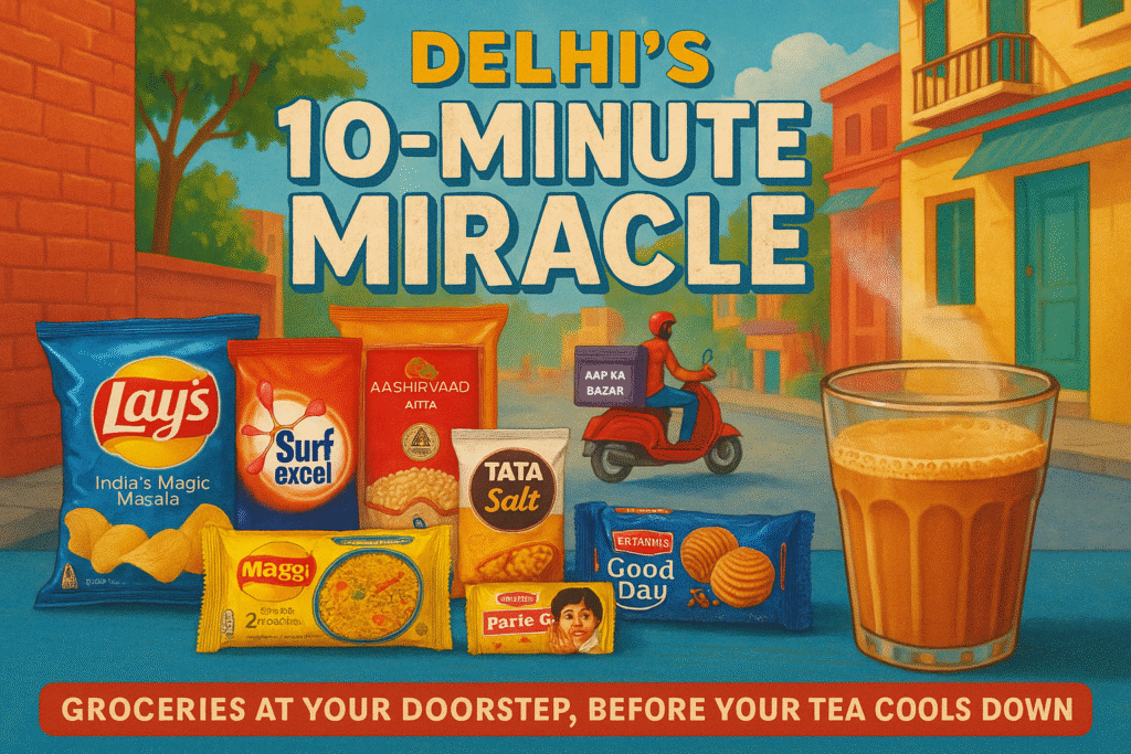 10 mins grocery delivery Delhi