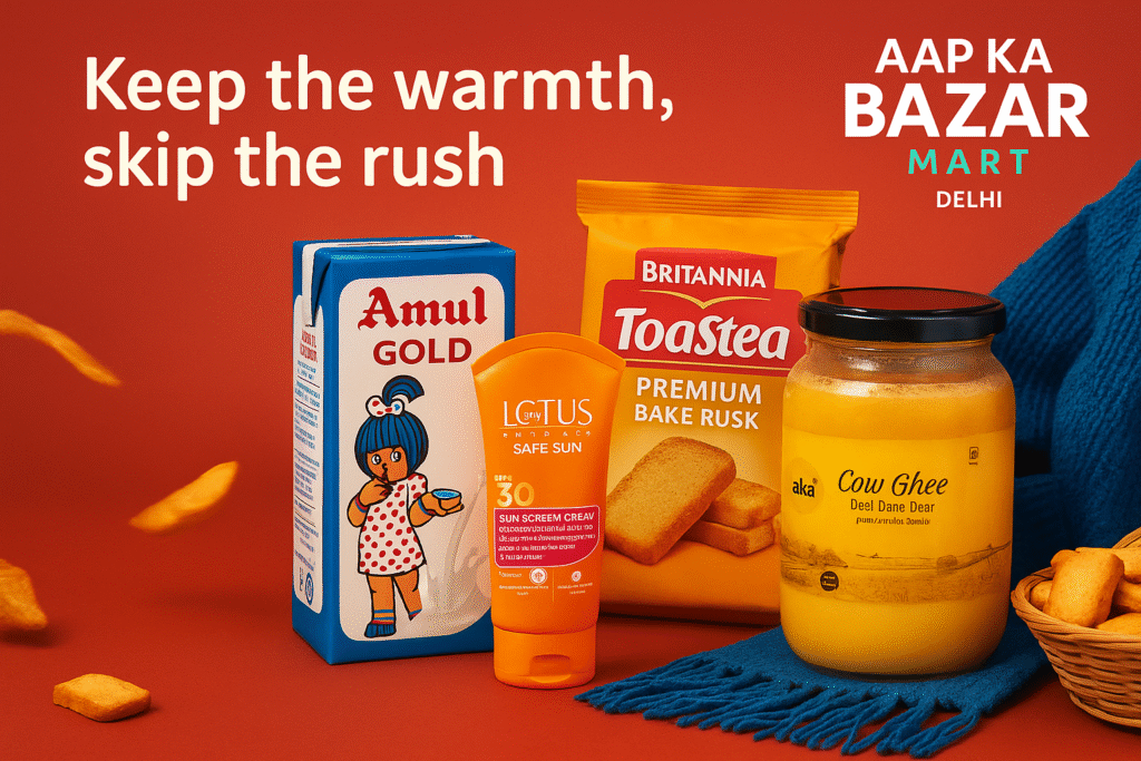 10 min grocery delivery app Delhi