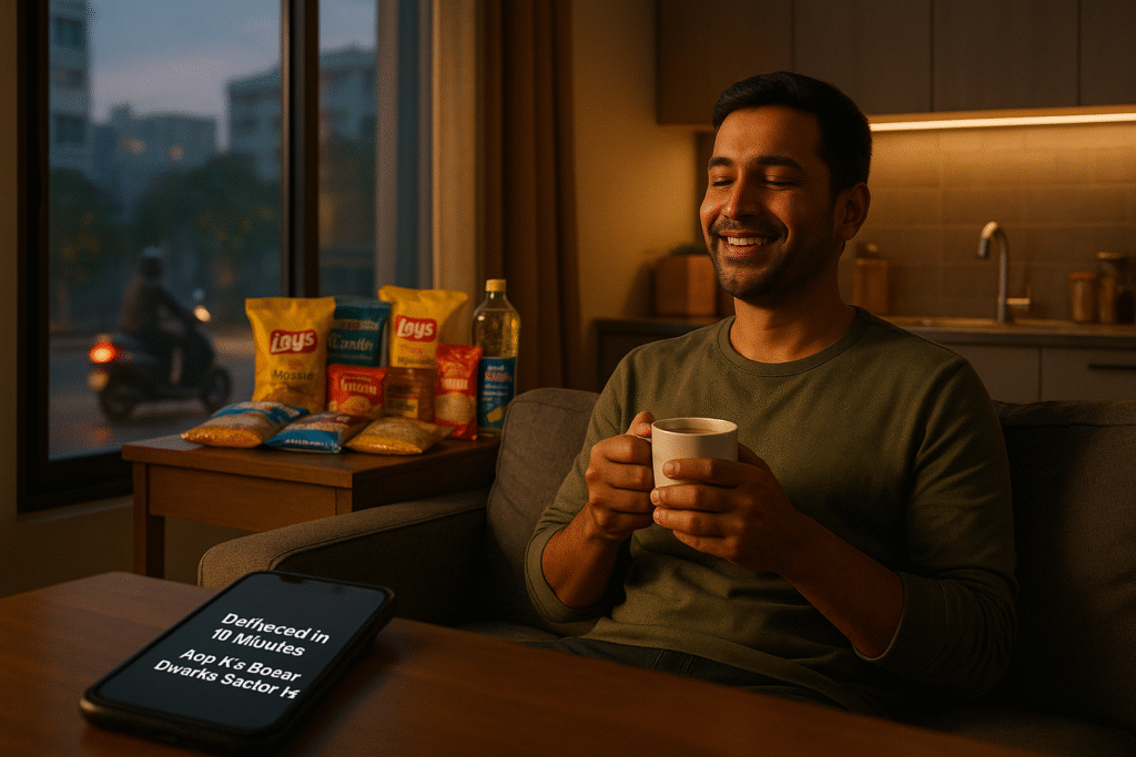 10 minutes delivery in Dwarka Sector 14