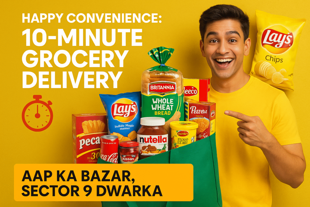 Fast Grocery Delivery Dwarka Sector 9