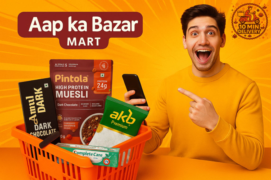 Instant grocery delivery app Delhi