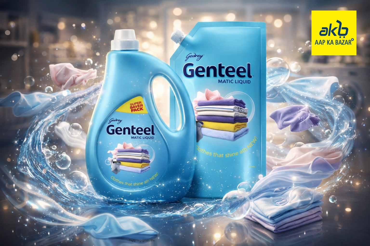 Genteel liquid detergent