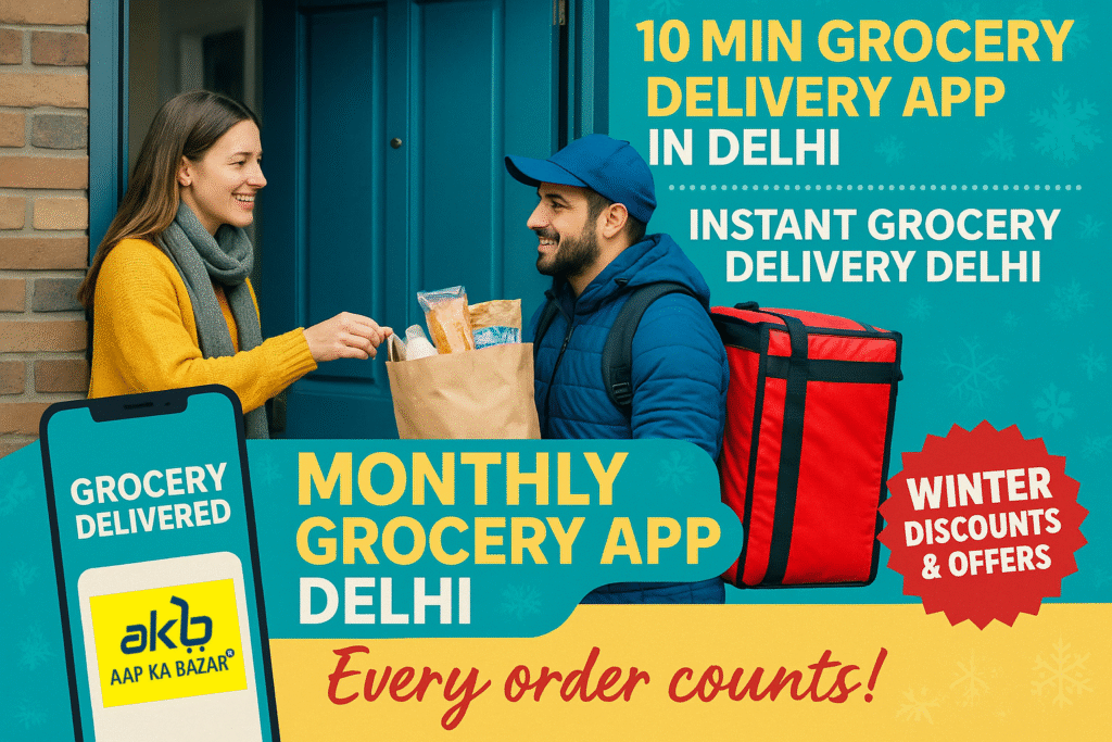 Explore the 10 Min Grocery Delivery App in Delhi Now