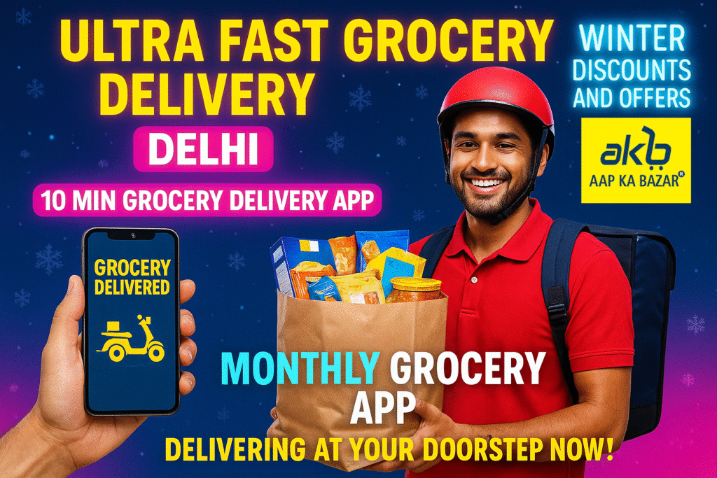 Instant Grocery Delivery Delhi Makes Winter Shopping Easy