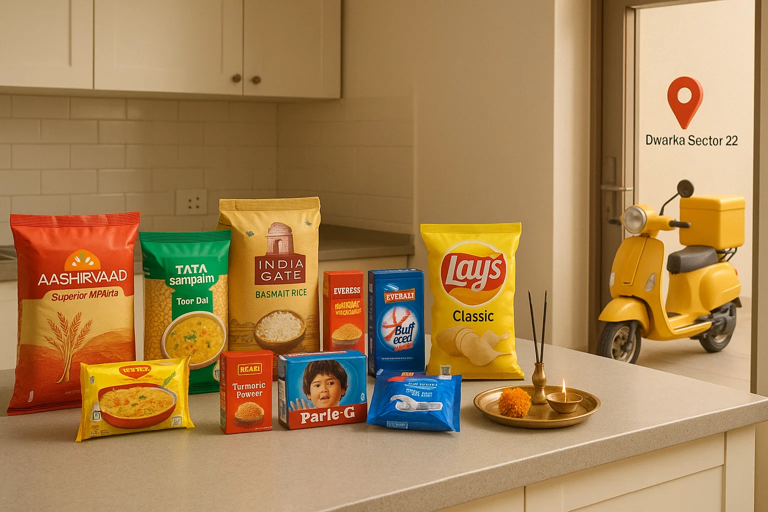 Quick Grocery Delivery Dwarka Sector 22