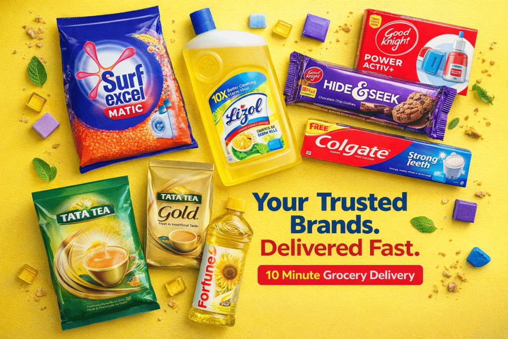 10 minute grocery delivery from your trusted brands by aapkabazar