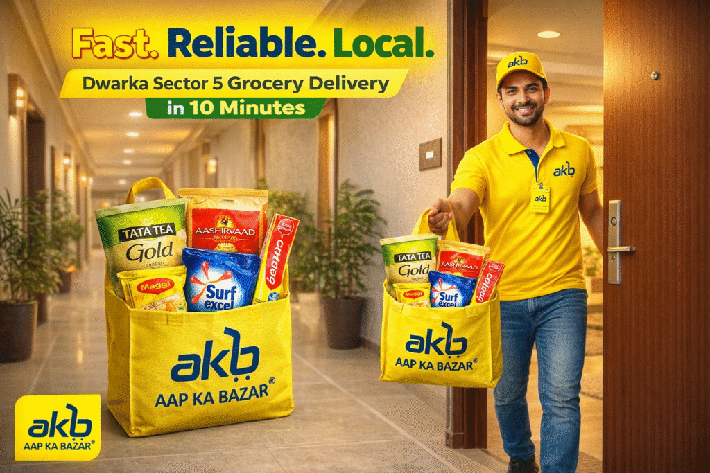 Dwarka Sector 5 grocery delivery in 10 minutes