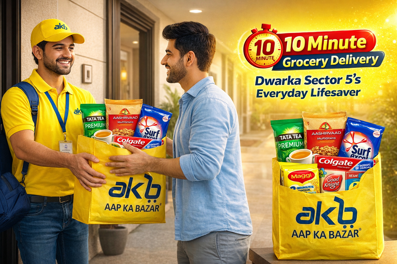 Dwarka Sector 5: Groceries Delivered Before Panic Starts