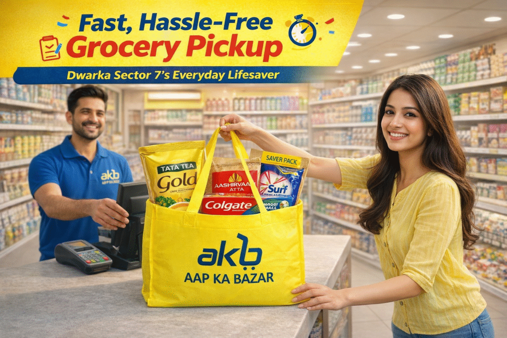 Dwarka Sector 7 fast,hassle-free grocery pickup