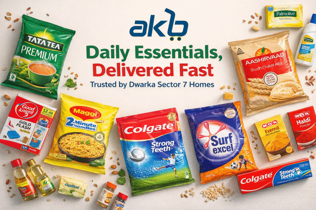Dwarka Sector 7 daily essentials delivered fast