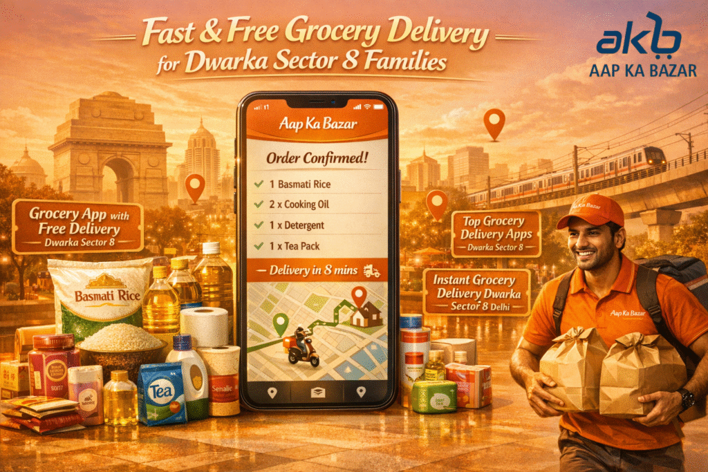 10-Minute Grocery Delivery Dwarka Sector 8 Made Effortless