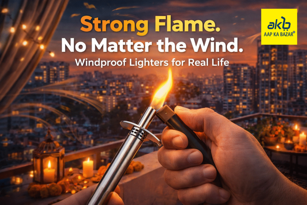 strong flame no matter the wind.