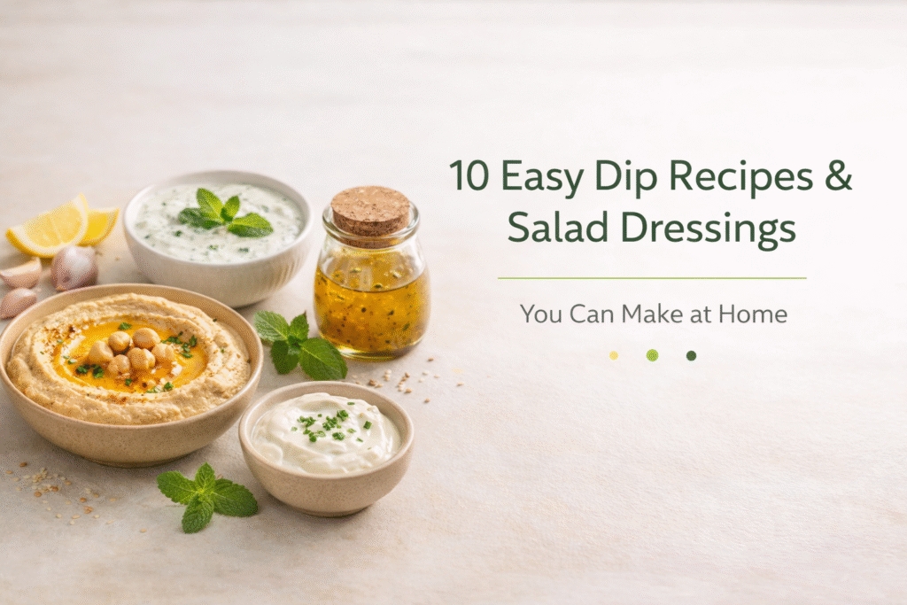 10 Easy Dip Recipes & Salad Dressings You Can Make at Home