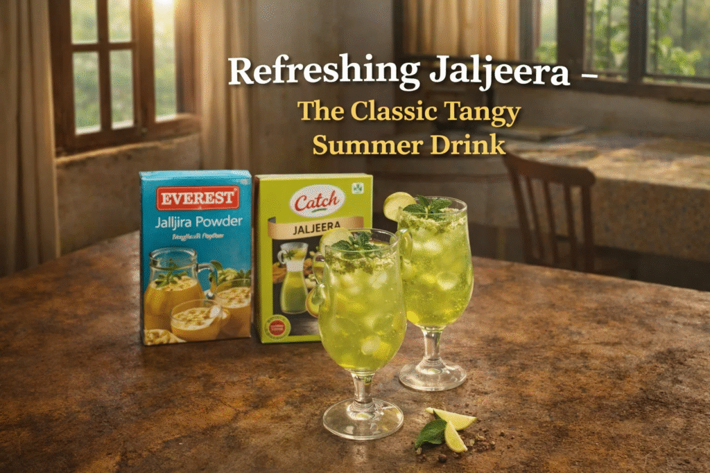 Which Jaljeera ingredients help digestion during heavy summer meals?