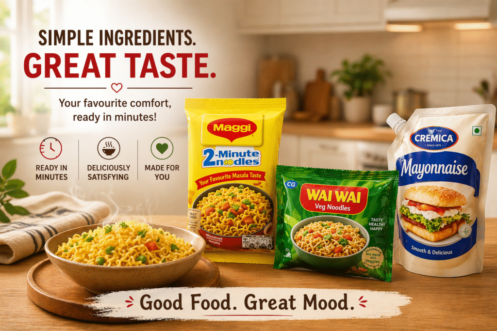 Why Maggi,Wai Wai Noodles & Mayonnaise Are Everyday Kitchen Essentials?