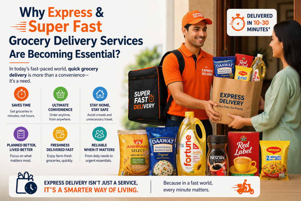 Why Express & Super Fast grocery delivery Services Are Becoming Essential?