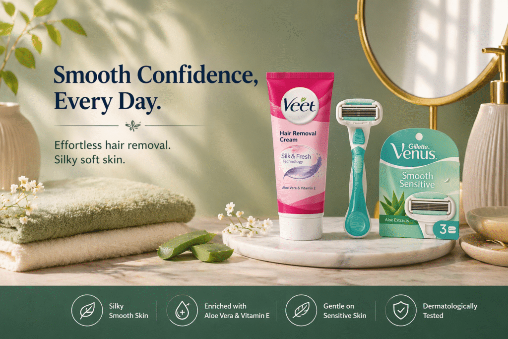 Quick Grooming Fix: Veet Cream or Gillette Venus Razor?