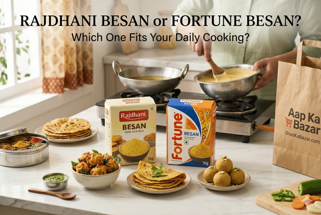 Rajdhani Besan vs Fortune Besan: Which One Should You Choose for Everyday Cooking?