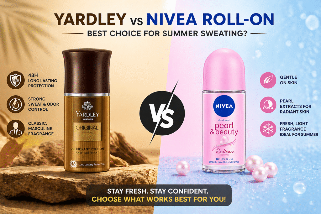 Yardley vs Nivea Roll-On: Best Choice for Summer Sweating