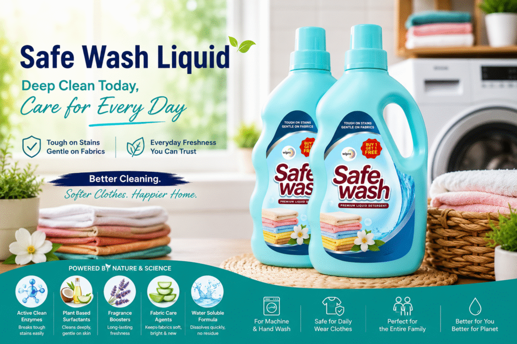 Safe Wash Liquid: A Better Choice for Daily Laundry