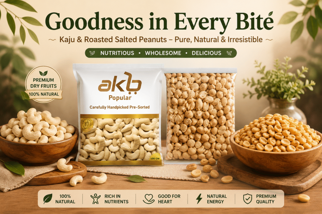 What is 100 gm Kaju Price vs Roasted Peanuts Guide?