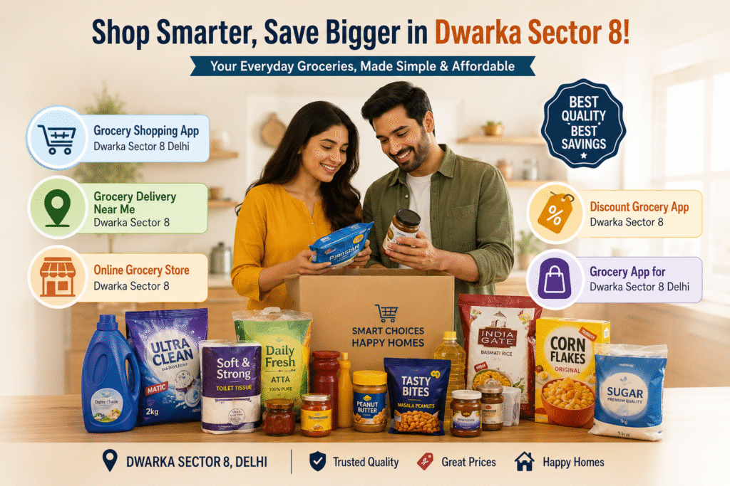 Quick Grocery Delivery Dwarka Sector 8 