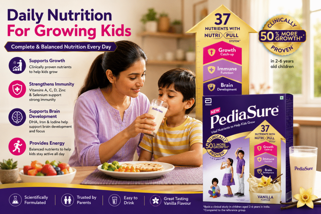 Pediasure Vanilla Flavour: Is It Really Good for Kids Growth?
