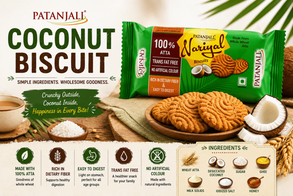Patanjali Coconut Biscuit: A Simple Tea-Time Favourite